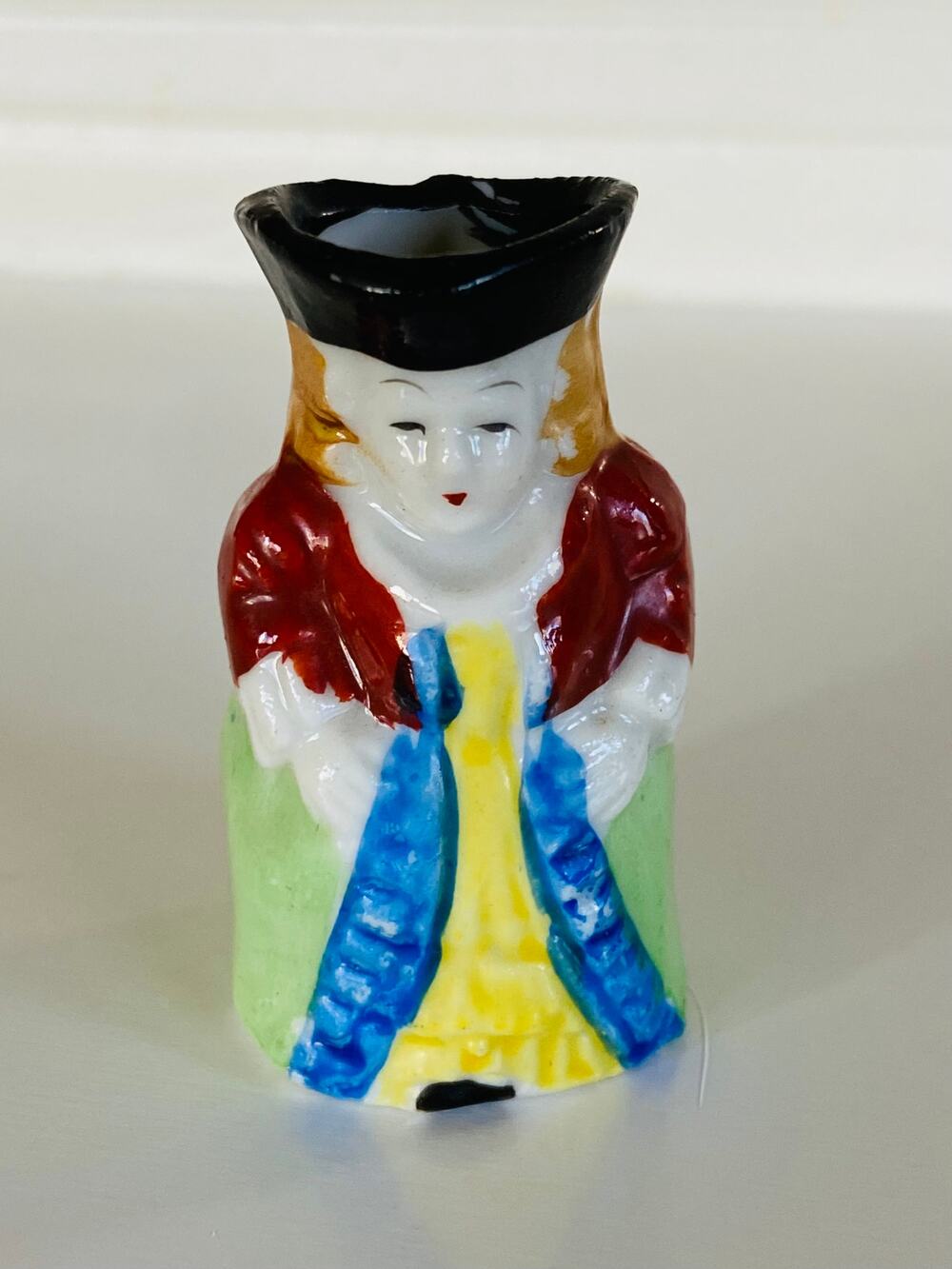 VINTAGE Miniature Colonial Lady Toby Jug Pitcher Creamer Made in Occupied Japan